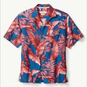 NWT Tommy Bahama Frego Fronds Camp Shirt Sz L